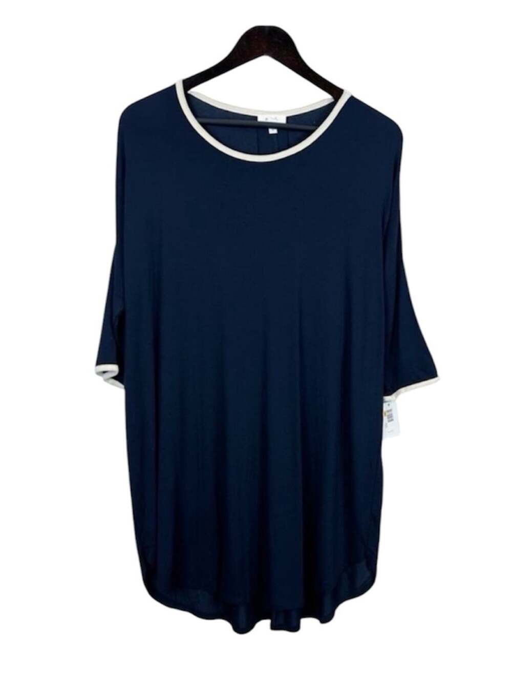 Naked Indulgence Sleepshirt Modal Navy Blue Size Small